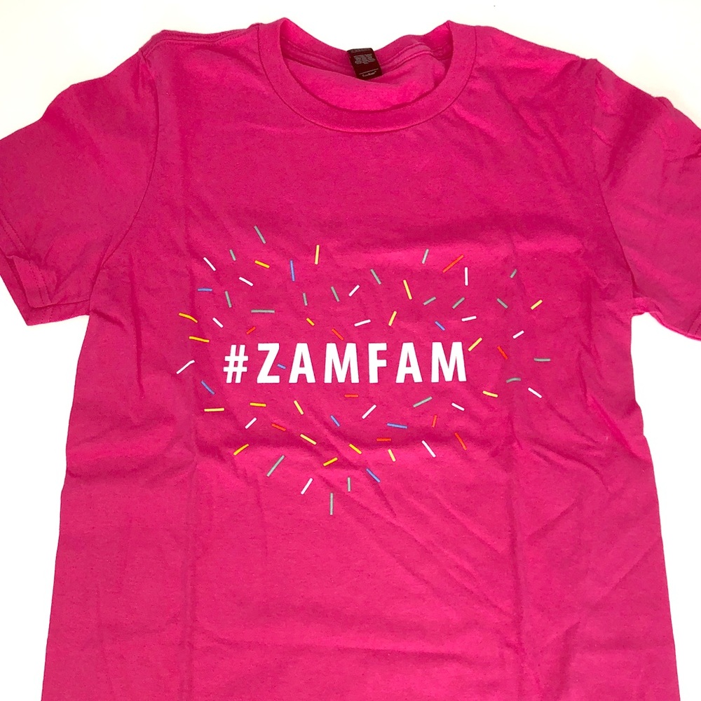 ZamFam Pink confetti T-Shirt